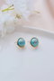 Heliophilia Silver Pendientes de Latón con Circonio Dorado